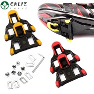 CHLIZ 2Pcs Bike Pedal Cleats Portable Cycling Shoe Cleat Road Bike