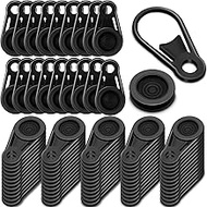 Tandefio 200 Pcs Shade Cloth Heavy Duty Lock Grip Shade Cloth Clips with a Storage Bag, Shade Cloth 