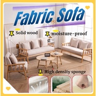 [Solid wood&amp;High densiity sponge] Recliner sofa Arm chair Single sofa 2 seater sofa Fabric sofa Nordic sofa small apartment for rent 2/3people living room simple modern CYJ