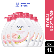 Dove Go Fresh Shower Gel Softening Hydration 1L x 6