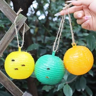 【Residence】5Pcs กับดักเหนียวควบคุมศัตรูพืชในเครื่องดักแมลงวันลูกบอล8ซม. ตัวต่อกับดักผึ้งแมลงตัวแทะกั