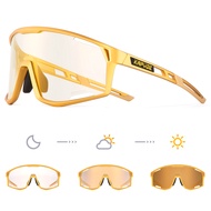 KAPVOE Color Photochromic Cycling Glasses Mens Mountain Bike Goggles Womens Road Cycling Glasses UV4