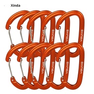 Xinda | Xinda Climbing Carabiner D รูปร่าง Mountaineering BUCKLE Hook 16KN ล็อคความปลอดภัยอุปกรณ์ปีน