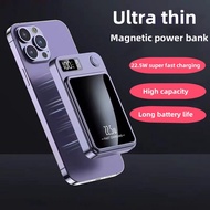 [SG ready stock] 10000mAh Magnetic Power Bank Fast Charging PD20W 22.5W Wireless Powerbank Portable For iphone Samsung