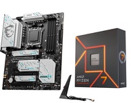 Micro Center AMD Ryzen 7 7700X CPU Processor Bundle with MSI X670E Gaming Plus Motherboard, AM5 Sock