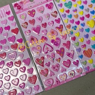 / Heart Embossed Stickers 3D Heart Embossed Stickers 3D Love Decoration Stickers