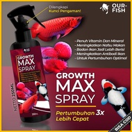 SALE VITAMIN PAKAN IKAN HIAS PERTUMBUHAN GROWTH MAX UNTUK IKAN KOI ARWANA LOUHAN KOKI GOLDFISH MAS K