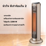 CHANGHONGพัดลมร้อน ฮีตเตอร์ลมร้อน เครื่องทำความร้อนแนวตั้ง ส่ายหัวซ้ายขวา heater haier ฮิตเตอร์ haie