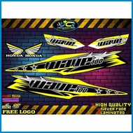 ۞ ✙ ┼ Honda Wave 100 /110 Stock Design Decals Sticker