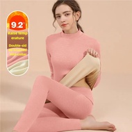 heattech woman thermal wear winter suit woman Seamless Thermal Underwear Women's Double-Sided German