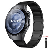 สายรัดแม่เหล็กไทเทเนียมสุดหรู22มม. สำหรับนาฬิกา Huawei 5 5Pro 4 Pro 3 46มม. GT5โลหะสายสำหรับ Huawei