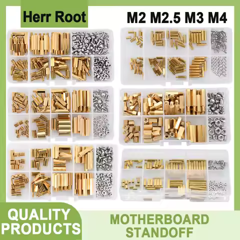 M2 M2.5 M3 M4 Brass Motherboard Standoffs Hex Board Rack Stud Spacing Screw Hexagon Single Head PCB