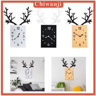 [Chiwanji] Wooden Wall Clock Decorative Decor Accurate Movement for Home Office, Kitchen