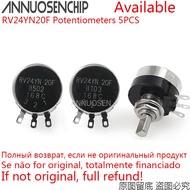 5PCS RV24YN20F B102 B202 B502 B103 B503 B104 B504 RV24YN 2W Rotary Carbon Film Potentiometer 10K 100