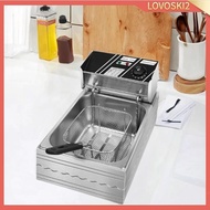 [Lovoski2] Electric Deep Fryer Multifunctional Electric Fryer for Restaurant Countertop