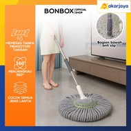 BONBOX BCT3802 Automatic Rotating Mop Magic Twist Mop Automatic Wring Floor Mop