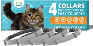 4 Antiparasitic Collars for Cats Over 8 kg eliminates Fleas Ticks Lice and protects against Transmis