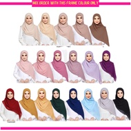 Firdieyra Bawal Airis Bawal Instant Bidang 50 Bawal Chiffon Bawal Minimal Iron instant Bawal Chiffon