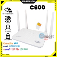 【READY STOCK】4G CPE Modem C600 WiFi6 Router Unlimited Internet For Home Support All Telco UPGRADED C