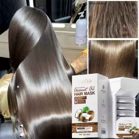 Keratin Hair Treatment Deep Repair Conditioning Hair Mask Essence for Dry Damage Frizzy Hair Soft Sm