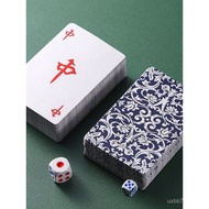 Mahjong Paper 108 Paper Paper Mahjong Playing Cards Camping Mute Household Sparrow Playing Portable 