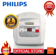 Philips Rice Cooker หม้อหุงข้าวดิจิตอล ขนาด 1 ลิตร รุ่น HD3030 สีขาว