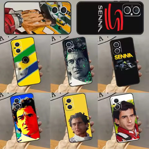 Racing Ayrton Senna Case For OPPO Reno 11 12 13 F 8T 7 8 10 Pro OPPO Find X8 Pro X3 X6 Pro X5 Lite C