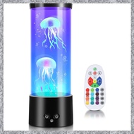 (TFAW) RGB Jellyfish Lamp Jellyfish Aquarium with Remote Control Lava Lamp Coloured Mood Light for H