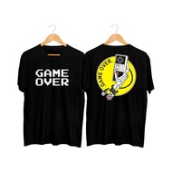 Men's Distro T-Shirts Men's T-Shirts Men's Stick Game Over Happiest Shops T-Shirts - BF213