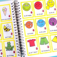 Wow English Young Children English Word Book 1-8 Flash Card Enlightenment Teaching Aids Caterpillar 