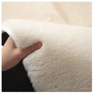 [in stock] ins Faux rabbit fur carpet for living room, coffee table, full floor mat, bedroom bedside