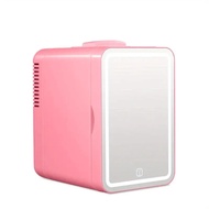 4L New Multifunctional Car Mini Mirror Fridge Beauty Makeup Skincare Refrigerator AC/DC Heating and 
