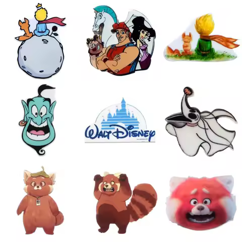 Disney Turning Red 5pcs/lot Planar Resin Flatback Craft Supplies Cabochon Scrapbook DIY Hair Bow Bag