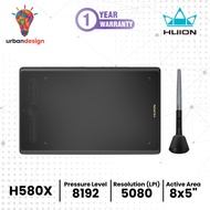 HUION Graphics Tablet Inspire H580X Beginners Drawing Pen Tablet Mac