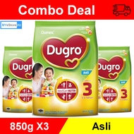 Dugro 3 Asli 850g X3 (Susu Tepung Dugro 1-3. Milk Formula. Powder Milk)