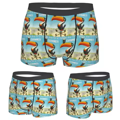 Boxer Underpants Shorts Beer Ireland Lovely Day For A Guinness Panties Men's Soft Underwear for Homm