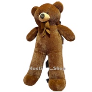 Super jumbo teddy bear doll 1.6 meters 160cm cute teddy bear teddy bear soft palm scarf