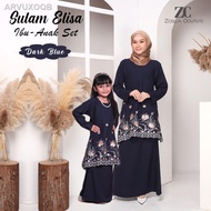 【NEW stock】﹍﹉✹BAJU KURUNG SULAM ELISA 2022 IBU ANAK SEDONDON BAJU KURUNG MODEN BY ZOELLA COUTURE BAJU KURUNG MODEN BAJU