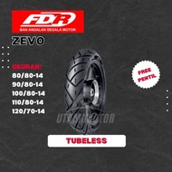 TERBARU BAN MOTOR FDR ZEVO RING 14 80/80-14 90/80-14 TUBELESS