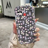 Case Realme C12 C25 C25s C15 C11 2020 C11 2021 C20 C20A C21Y C25Y Transparent Case Cute Little Flowe