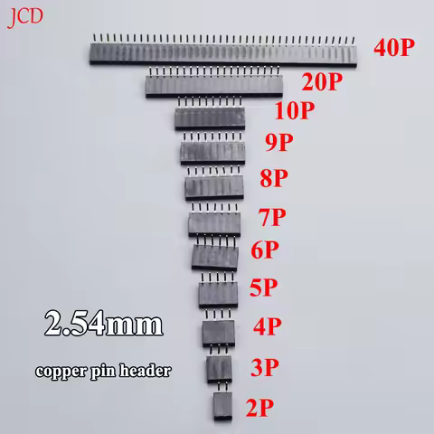 10PCS 1X/2/3/4/5/6/8/10/40 PIN Single Row Right Angle FEMALE PIN HEADER 2.54MM PITCH Strip Connector
