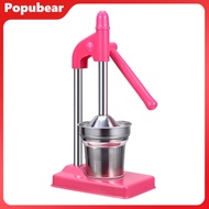 Manual Citrus Juicer Heavy Duty Stainless Steel Lemon Lime Press for Kitchen Bar Efficient Pulp-Free