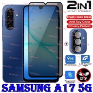 Samsung A17 5G 2-in-1 Chống Nhìn Trộm kính cường lực + Ống kính máy ảnh bảo vệ cho Samsung A17 A07 L