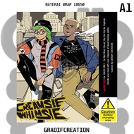 Pelindung baterai - Wrap baterai Creamsy Whimsie 18650