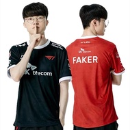 2023 T1 Uniform Home Jersey FAKER Same Shirt. League of Legends S13 Game T -shirt, CSGO Event Tee, S