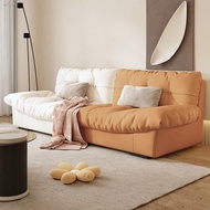 ❁✈™Wabi-sabi wind technology cloth sofa living room Italian-style ins cream lazy down baxter cloud c
