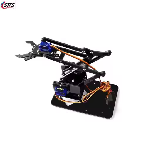4 DOF Unassembly Acrylic Mechanical Arm Robot Manipulator Claw for Arduino Maker Learning DIY Kit Ro