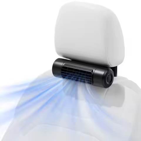 Socool Portable Car Fan Wireless 10000mAh 27.5Hrs Long-Lasting 4-Speed Cooling Backseat Fan Headrest
