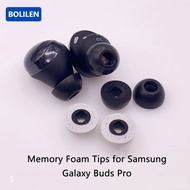 เคล็ดลับโฟมหน่วยความจำสำหรับ Samsung Galaxy Buds Proไม่มีซิลิโคน Eartips ปวดลื่นเปลี่ยนเคล็ดลับหูพอดีกับกรณีการชาร์จลดเสียงรบกวนหูฟัง