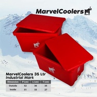 Cooler Box Marvel 35 Liter Industrial Mark Cool Box Ice Box Es box Storage Box Cooler Not Marina Lio